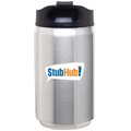 8 Oz. Silver Stainless Steel Can Thermal Tumbler